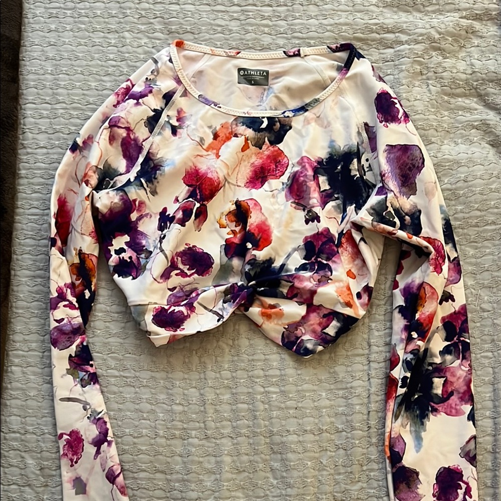 Floral Long Athletic Top